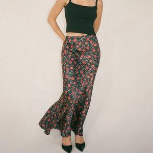 The Joni - Black Batik Floral - Réalisation Par Size M